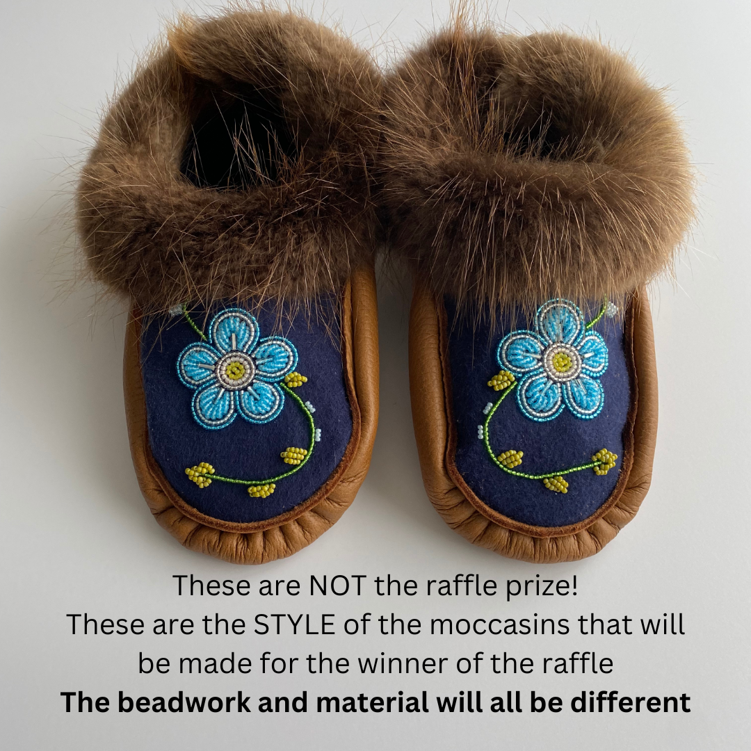 Custom Moccasin Benefit RAFFLE for Palestine Relief